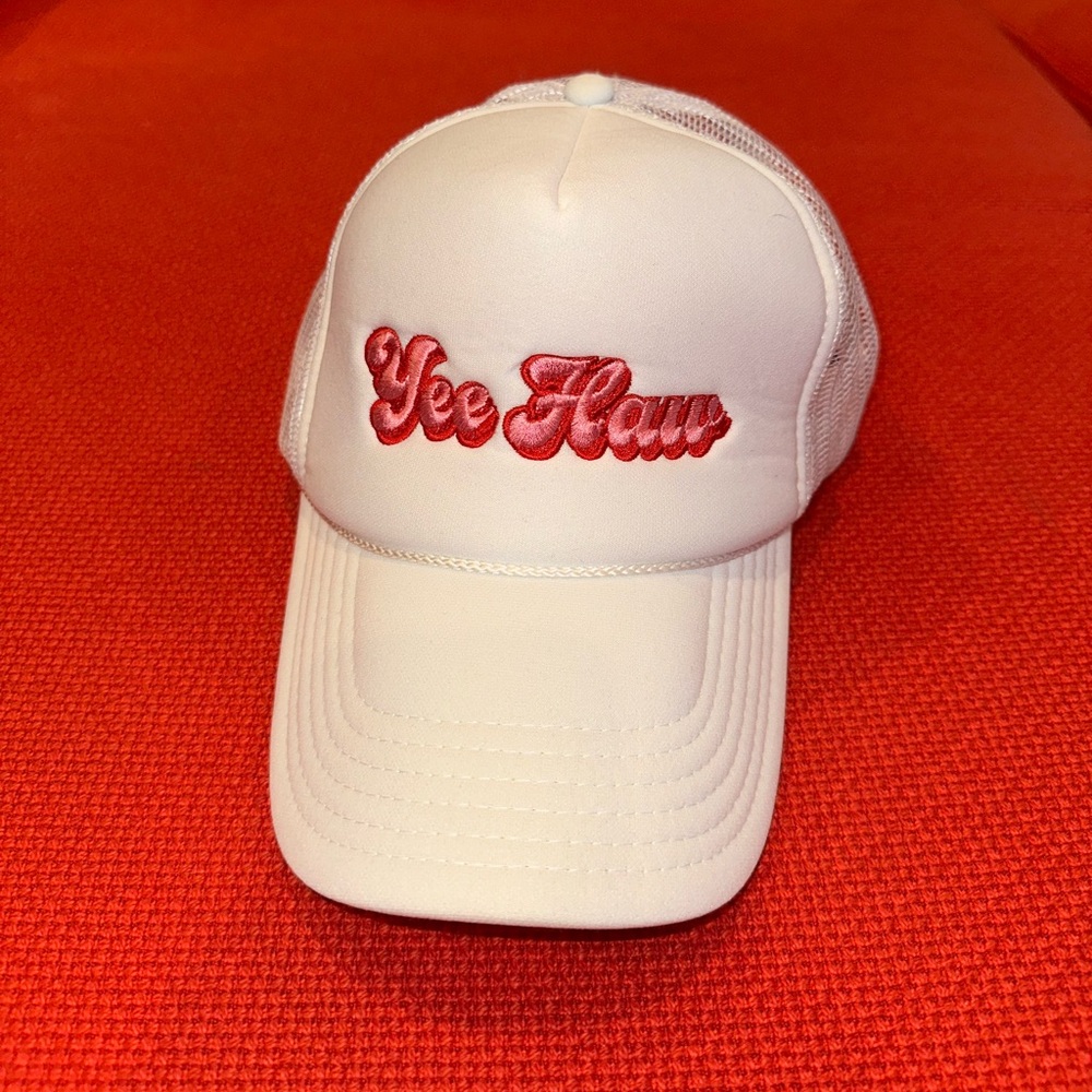 ‘Yee Haw’ White Trucker Hat